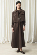 Cupra Pinafore Dress with Jacket