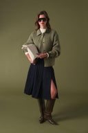Buttoned Knit Cardigan with Pocket Detail