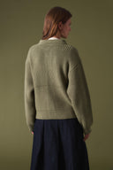 Buttoned Knit Cardigan with Pocket Detail