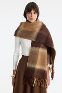 Plaid Pattern Scarf Shawl