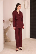 Double-Breasted Blazer Suit