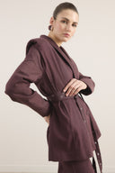 Double-Belted Denim Set
