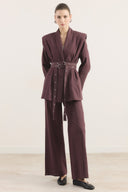 Double-Belted Denim Set