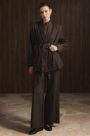 Double-Belted Denim Set