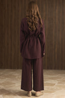 Snap-Button Detailed Pant Set