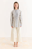 Striped Shirt with Trim