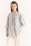 Striped Shirt with Trim