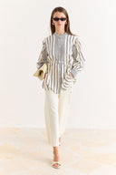 Striped Shirt with Trim
