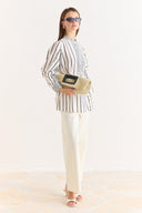 Striped Shirt with Trim
