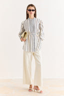 Striped Shirt with Trim