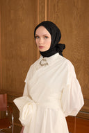 Cotton Monogram Geometrik Desen Şal