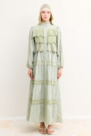 Cyrus Guipure Lace Dress