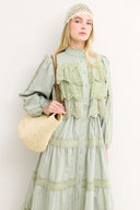 Cyrus Guipure Lace Dress