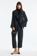 Asymmetric Button Blazer Jacket
