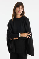 Pella Knit Poncho and Trousers Set