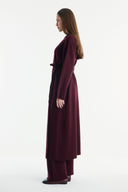 Basic Knit Co-ord Set with Slit Detail Trousers