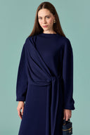 Side-Tie Detailed Knit Dress