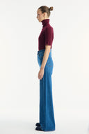 High-Waisted Straight-Leg Jeans