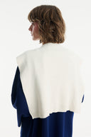 Sweater-Look Knitted Wrap Scarf