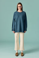Gold Accessory Detailed Knit Sweater