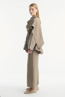 Shawl Collar Detailed Pant Suit