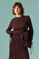 Glittery Knit Skirt Set