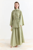 Binding Detail Voile Shirt