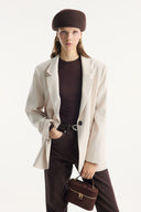 Single-Button Cupra Blazer Jacket