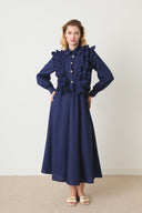 Daily Ruffle Shirt and Skirt Set