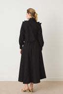 Daily Ruffled Shirt and Skirt Set