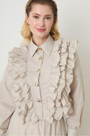 Daily Ruffle Shirt and Skirt Set
