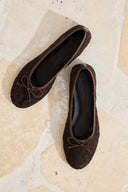 Lace Bow Ballet Flats
