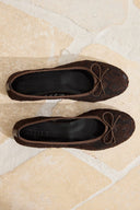 Lace Bow Ballet Flats