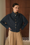 Danyela Denim Jacket with Bow