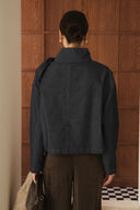 Danyela Bow-Detailed Denim Jacket