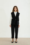 Darius Bow-Detailed Vest Set