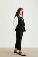 Darius Bow-Detailed Vest Set