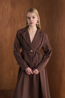 Dary Front Pleated Double Suit