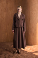 Dary Front Pleated Double Suit