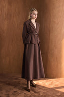 Dary Front Pleated Double Suit