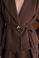 Dary Front Pleated Double Suit