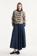 Floral Print Jacket and Skirt Set