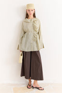 Striped Ruffled Shirt