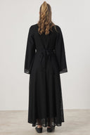 Cowl Neck Lace Dress