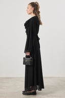 Cowl Neck Lace Dress