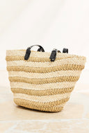 Patterned Straw Bag