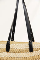 Patterned Straw Bag
