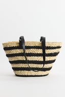 Patterned Straw Bag
