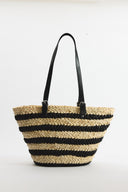 Patterned Straw Bag