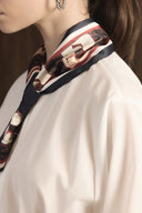 Patterned Slip-Through Cravat Scarf